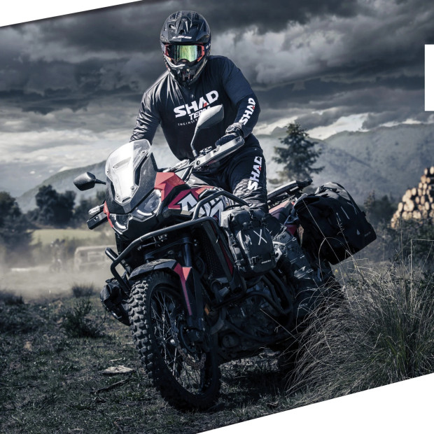 Pack 2 sacoches Shad TR08 Noir - 8 litres crash bar universel