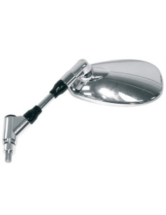 Rétroviseur HERT gauche chromé homologué pour YAMAHA FZ6 600 N 2004-2007 / FZ6 600 S2 N 2007-2009