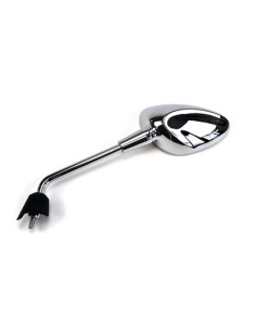Rétroviseur HERT gauche chromé homologué pour APRILIA SCARABEO 100 4T / VESPA SPRINT 125 4T / SPRINT 50 2T / SPRINT 50 4T