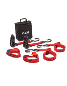 Sangles à cliquet avec crochets ACEBIKES Ratchet Pro lot de 2