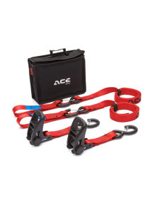 Sangles à cliquet 750 daN ACEBIKES Ratchet Premium lot de 2