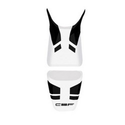 Saddle cover Bagster (2184G) White/Black Letters Honda CBF1000 09
