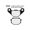 Plaquettes de frein sinter Nissin 2P-236ST-MX