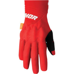 Gants moto cross Thor REBOUND RED/WHITE