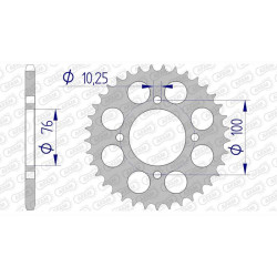 Alu AAFAM 41 teeth not 520 type 15313 Suzuki LT 500 R
