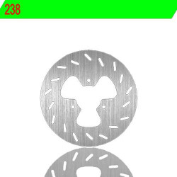 Straight rear brake disc NG 238 DERBI SENDA 50 R 01-03