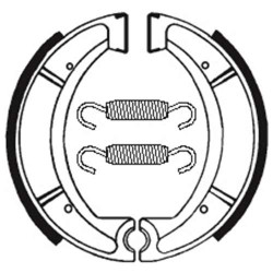 Mâchoires de frein moto organique Tecnium BA037