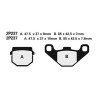 Plaquettes de frein semi-metal Nissin 2P-237GS