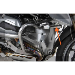 Stainless steel reinforcements for Hepco &amp- Becker low guards Hepco Becker BMW R1200GS LC 13-18