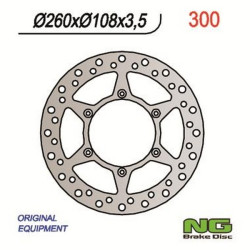 Motorcycle brake disc fixed 260mm (ref. 300)