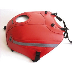 Tapis de réservoir Bagster rouge/bande acier (1207B) Yamaha TDM850