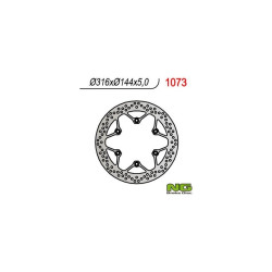 NG motorcycle brake disc (ref. 1073)