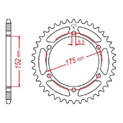 Steel crown JT 53 teeth not 428 type 839