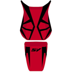Saddle cover Bagster Bordeaux Clair/Noir/Letters Noires Suzuki SV650/SV650 S 07