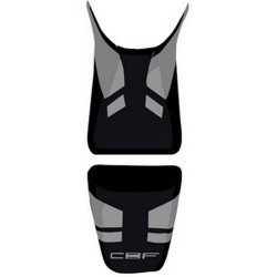 Housse de selle Bagster (2152J) Noir/Gris Clair/Lettres Grises Claires Honda CBF600 N 04-07
