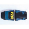 Housse de selle Bagster (2012C) Noir/Pervenche/Lettres Citron Yamaha FZR600 94-95