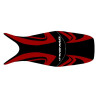 Saddle cover Bagster (2199B) Black/Bordeaux Clair/Letters Blanches Honda TRANSALP 700 08-09