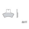 Plaquettes de frein sinter BREMBO 07PO04SD