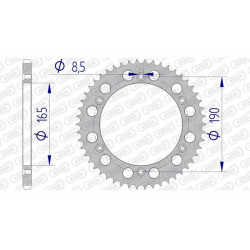 AFAM 48 teeth not 520 type 72303 KTM GS 125