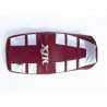 Saddle cover Bagster Bordeaux Clair/Argent/Letters Argent Yamaha XJR1200 96