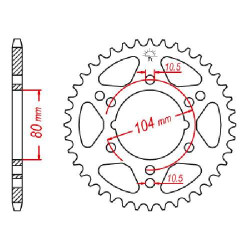Steel crown JT 40 teeth not 520 type 1478