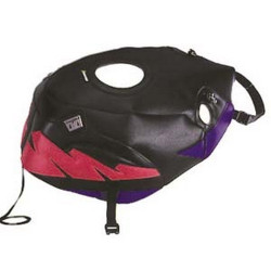 Tapis de réservoir Bagster noir/fuchsia (1254E)