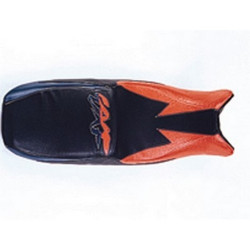 Housse de selle Bagster (2020M) Noir/Violet Fonce/Lettres Orange Suzuki GSX750 F 95-97