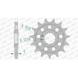 Pignon AFAM 16 dents pas 525 type 94900 Benelli 899 Cafe Racer