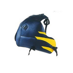 Tapis de réservoir Bagster bleu canard/pointe jaune (1227E) Suzuki DR800 S