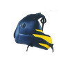 Tapis de réservoir Bagster bleu canard/pointe jaune (1227E) Suzuki DR800 S