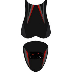 Saddle cover Bagster (2175G) Black/Black Mat/Red/Red Letters and White Suzuki GSX750R 07