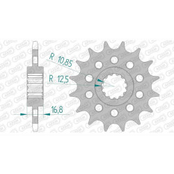 Pignon AFAM 17 dents pas 520 type 20617 Honda CTX700 X-ADV