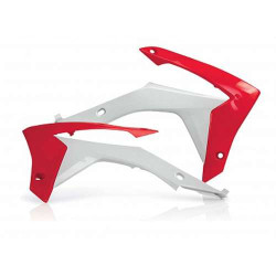 Acerbis Honda CRF250R white/red radiator fins (0016890.343)