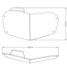 Headlight cover Puig 3594W BMW F850GS ADVENTURE