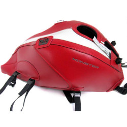 Tapis de réservoir Bagster rouge déco blanche (1666D) Ducati MONSTER 1200