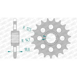 AFAM 19 teeth not 525 type 61602 BMW F800R