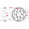 AFAM steel crown 40 teeth not 530 type 50900 Ducati 1200 Multistrada