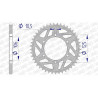 AFAM 45-tooth 520-pitch aluminum sprocket type 87606 Triumph 675 Daytona