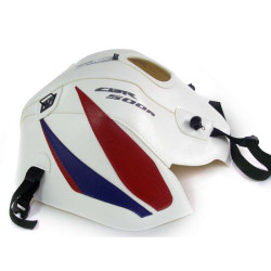 Tapis de réservoir Bagster blanc/deco rouge et baltique (1643A) Honda CBR500R