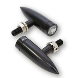 Clignotants moto HIGHSIDER MONO BULLET LONG NOIR