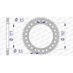 AFAM 53 teeth not 520 type 63300 Husqvarna CR 125