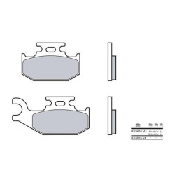 Plaquettes de frein sinter BREMBO 07GR74SD