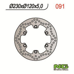 Disque de frein arrière NG 091 Kawasaki KLE 500 KLR 650 TENGAI
