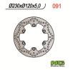 Disque de frein arrière NG 091 Kawasaki KLE 500 KLR 650 TENGAI