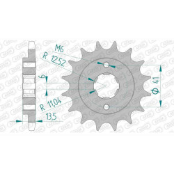 AFAM 15 teeth not 525 type 20506 Honda VT 600 C Shadows CUS