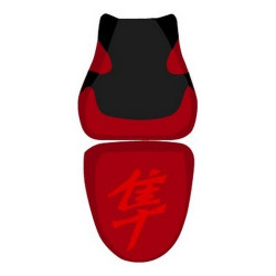 Saddle cover Bagster Bordeaux Clair/Noir Mat/Letters Rouges Suzuki GSX1300R Hayabusa 07