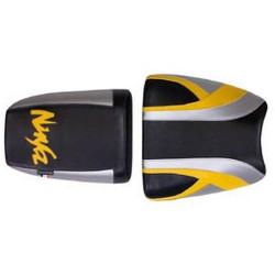 Saddle cover Bagster (2048J) Black/Safran/Letters Safran Kawasaki ZX7 R 00