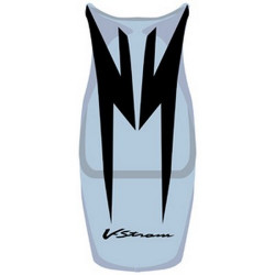 Housse de selle Bagster (2135Q) Bleu Argent/Noir/Lettres Noires Suzuki V-Strom 650 06