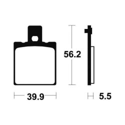 BENDIX MA83 organic brake pads 2