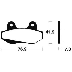 Brake plates Tecnium MA51